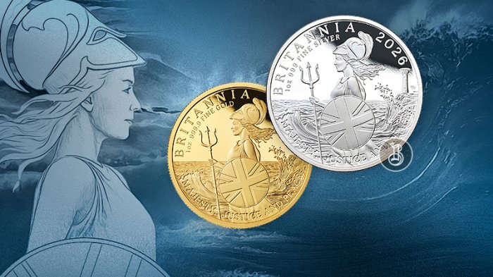 «Britannia» возвращается в новой серии монет, выпущенных в 2026 году