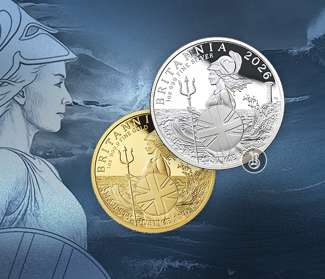 «Britannia» возвращается в новой серии монет, выпущенных в 2026 году