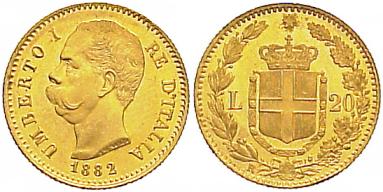 Монета Умберто I