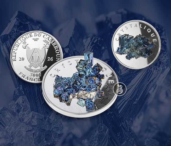 Неповторимый кристалл на коллекционной монете