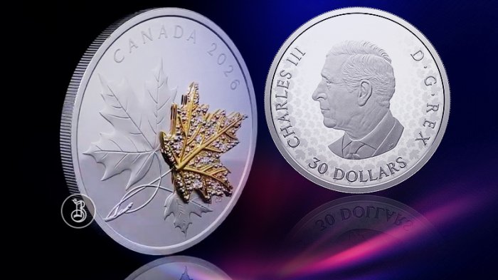 Канадский Кленовый лист в ювелирном исполнении