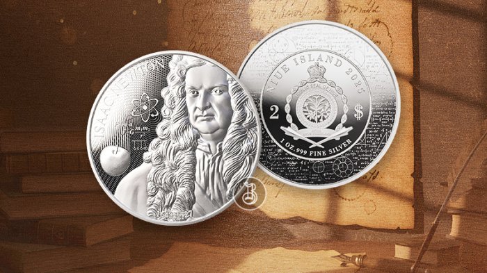 Гений, увековеченный на серебряной монете