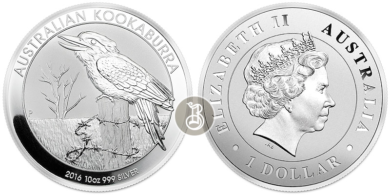 Кукабарра, серебро, 1 oz, Австралия