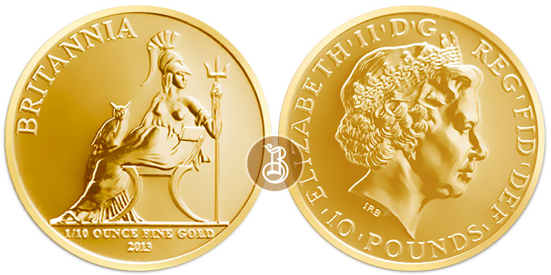 Британия, золото, 1/10 oz, Великобритания