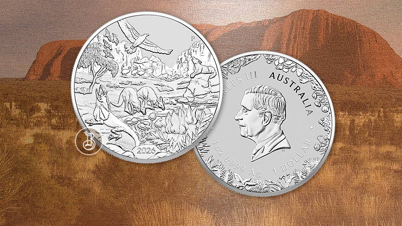 Глубинка Австралии на новой монете от Perth Mint Глубинка Австралии на новой монете от Perth Mint