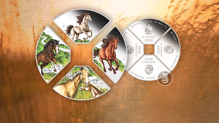 «Лунный набор» 2026 года из четырех монет