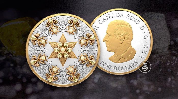 Роскошная монета в ювелирном исполнении