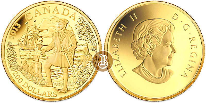 Картье, золото, 1/2 oz, Канада, 2013
