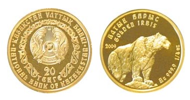 Барс, золото, 1/4 oz, Казахстан