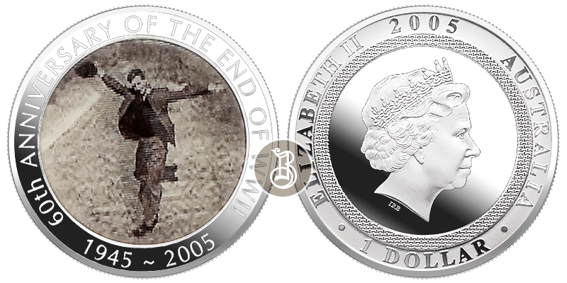 Танцующий человек, серебро (с голограммой), 1 oz, Австралия, 2005