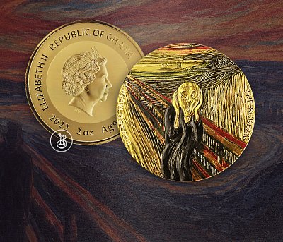Оглушительный «Крик» на серебряной монете