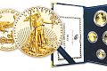 Монета Американские Орлы: 1, 1/2, 1/4, 1/10 oz