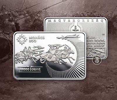 Героический натиск венгерской конницы, застывший в серебре