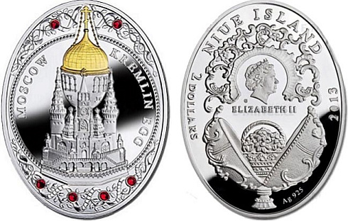 Монета Яйцо Московский Кремль