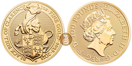 Монета Черный Бык Кларенса. 1 унция