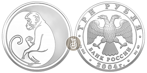 Монета Обезьяна