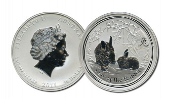 Монета Год Кролика 1 кг