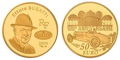 Монета Этторе Бугатти