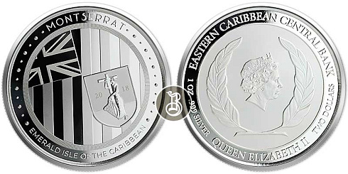 Монета Монтсеррат - Изумрудный остров Карибов