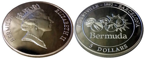 Монета Альбервилль и Барселона. Олимпийские игры 1992 г.