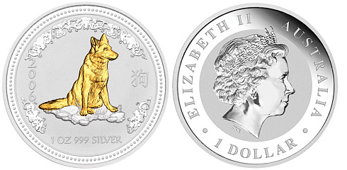 Монета Собака