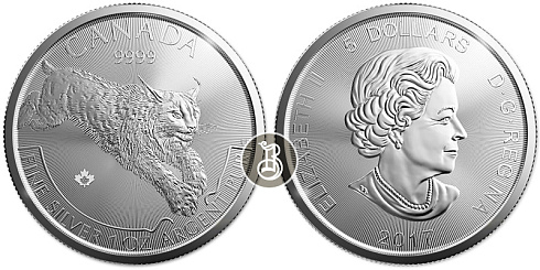 Монета Рысь. 1 унция