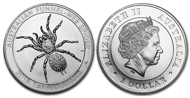 Монета Паук. 1 унция