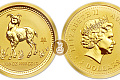Монета Австралийский Лунар. Год Козы. 1/20 унции