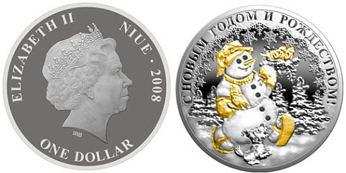 Монета Снеговик
