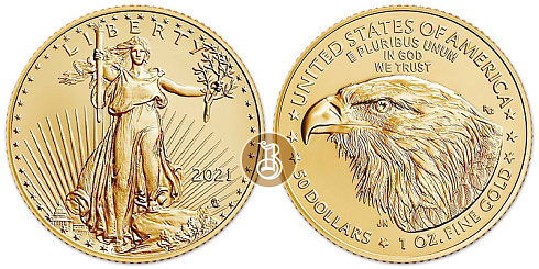 Монета Американский Орел. 1 унция