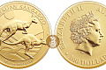 Золотая инвестиционная монета Кенгуру, золото, 1 oz,  Австралия, 31,1гр., (1 oz)