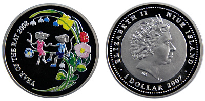 Монета Год крысы 2008