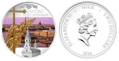 Монета Ангелы Санкт - Петербурга