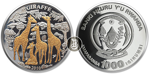 Монета Жирафы