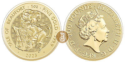 Йейл, золото, 1 oz, Великобритания, 2023