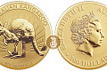 Золотая инвестиционная монета Кенгуру, золото, 1 oz,  Австралия, 31,1гр., (1 oz)