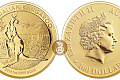 Золотая инвестиционная монета Кенгуру, золото, 1 oz,  Австралия, 31,1гр., (1 oz)