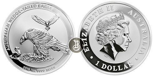 Монета Клинохвостый орел 