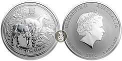 Монета Год Лошади.2 унции